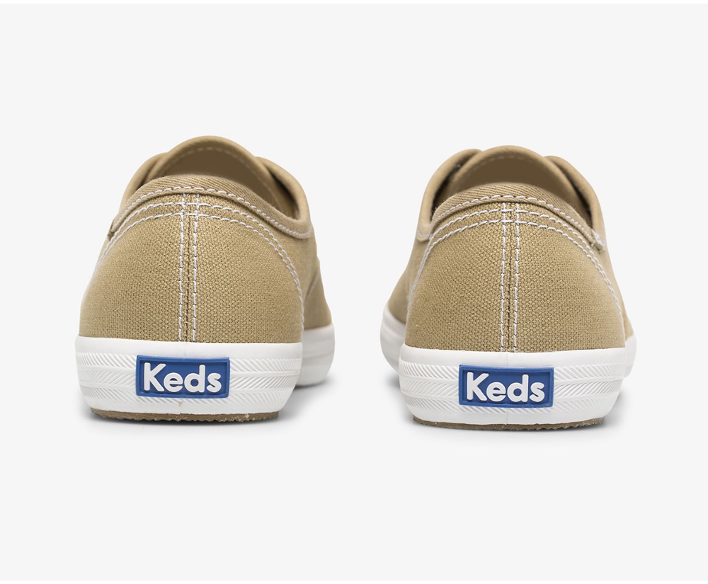 Keds Sneaker Damen Braun - Champion Seasonal Organic Cotton Segeltuch - VXH-813456